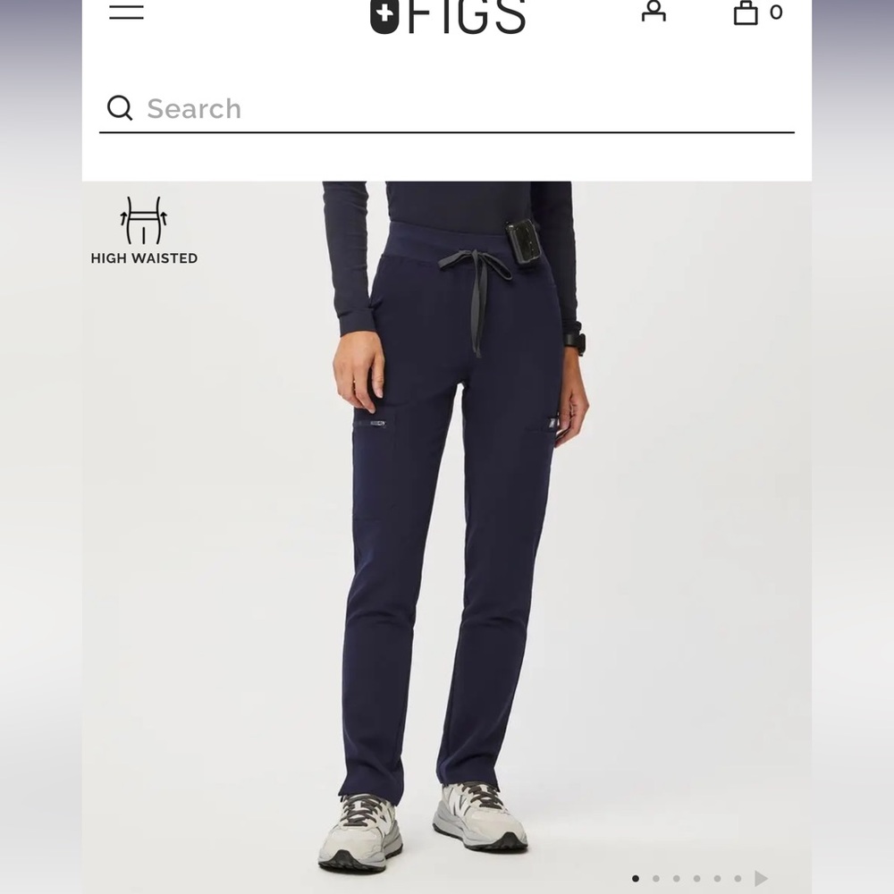 Navy Blue scrub bottoms.
